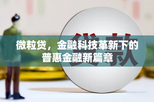 海兴微粒贷，金融科技革新下的普惠金融新篇章