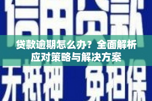 海兴贷款逾期怎么办？全面解析应对策略与解决方案