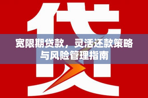 海兴宽限期贷款，灵活还款策略与风险管理指南