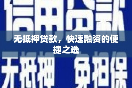 海兴无抵押贷款，快速融资的便捷之选