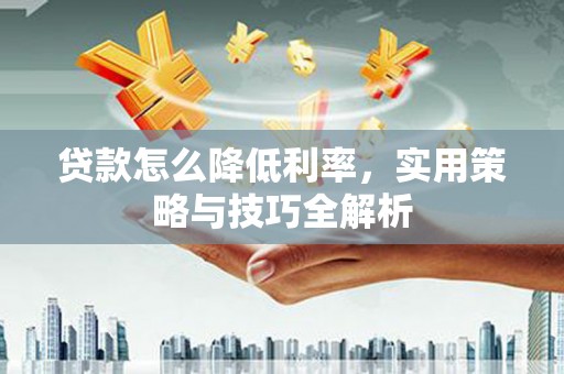 海兴贷款怎么降低利率，实用策略与技巧全解析