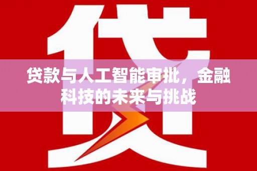 海兴贷款与人工智能审批，金融科技的未来与挑战