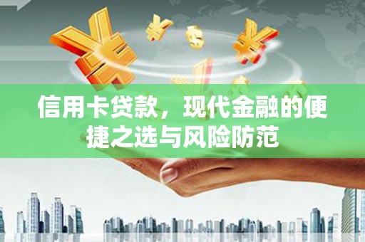 海兴信用卡贷款，现代金融的便捷之选与风险防范