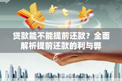 海兴贷款能不能提前还款？全面解析提前还款的利与弊