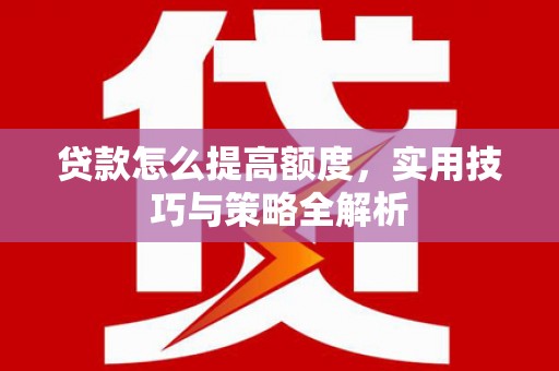 海兴贷款怎么提高额度，实用技巧与策略全解析