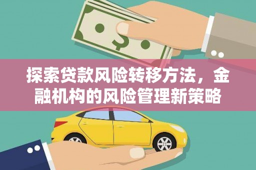 海兴探索贷款风险转移方法，金融机构的风险管理新策略
