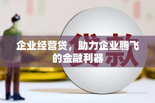 海兴企业经营贷，助力企业腾飞的金融利器