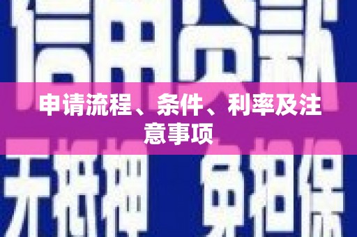 海兴申请流程、条件、利率及注意事项
