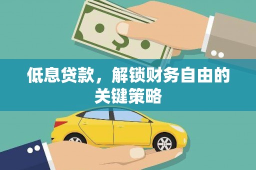海兴低息贷款，解锁财务自由的关键策略