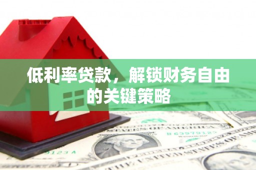 海兴低利率贷款，解锁财务自由的关键策略