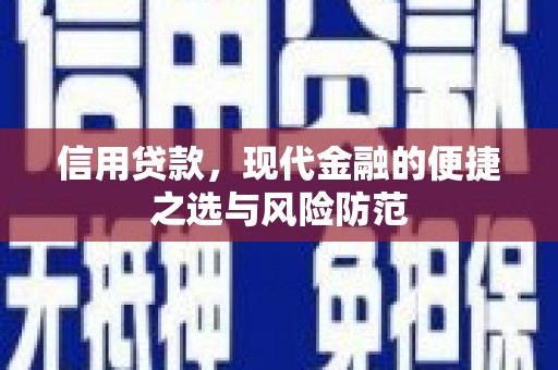 海兴信用贷款，现代金融的便捷之选与风险防范