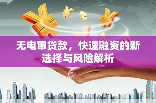 海兴无电审贷款，快速融资的新选择与风险解析