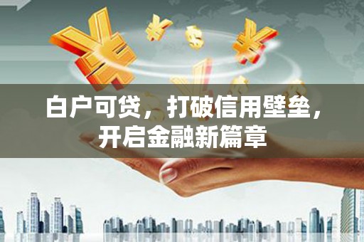 海兴白户可贷，打破信用壁垒，开启金融新篇章