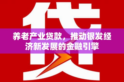 海兴养老产业贷款，推动银发经济新发展的金融引擎