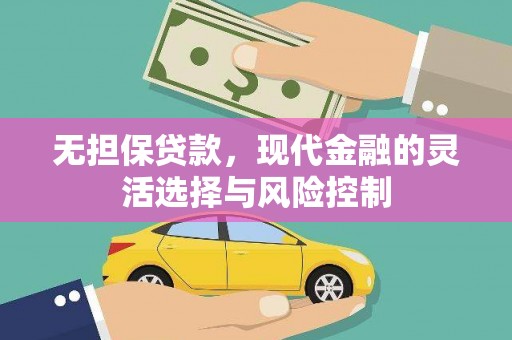 海兴无担保贷款，现代金融的灵活选择与风险控制