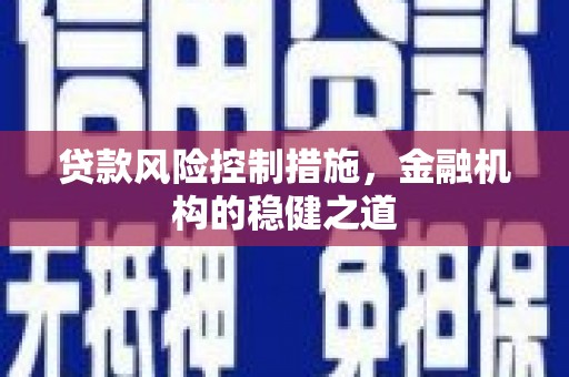 海兴贷款风险控制措施，金融机构的稳健之道