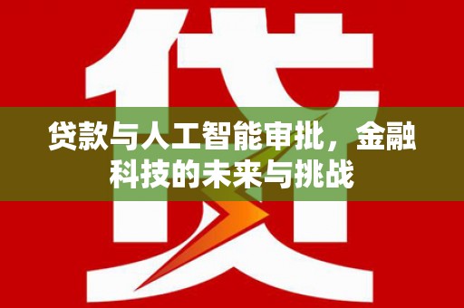 海兴贷款与人工智能审批，金融科技的未来与挑战