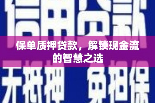 海兴保单质押贷款，解锁现金流的智慧之选