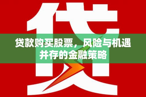 海兴贷款购买股票，风险与机遇并存的金融策略