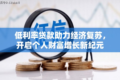 海兴低利率贷款助力经济复苏，开启个人财富增长新纪元