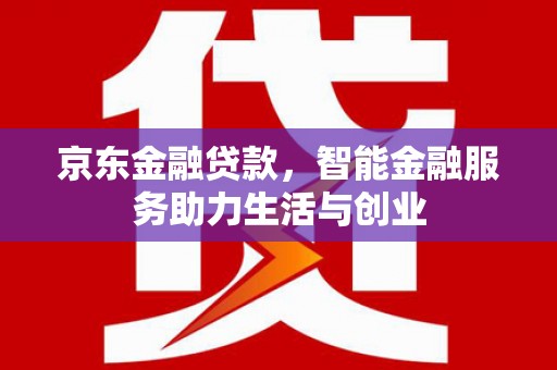 海兴京东金融贷款，智能金融服务助力生活与创业
