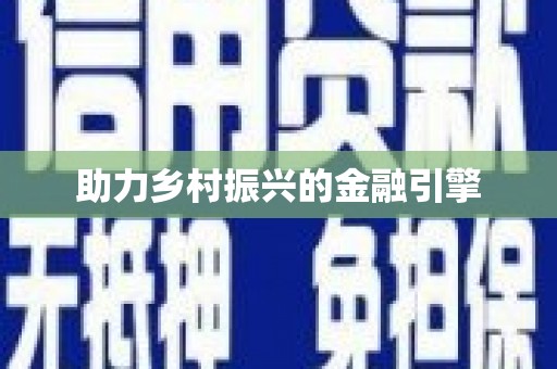 海兴助力乡村振兴的金融引擎