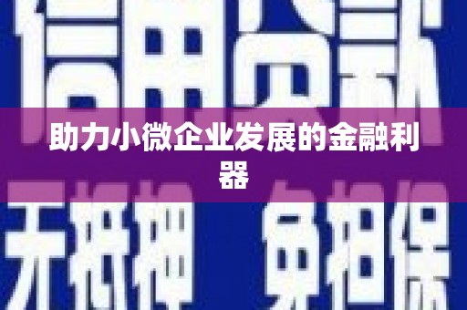 海兴助力小微企业发展的金融利器