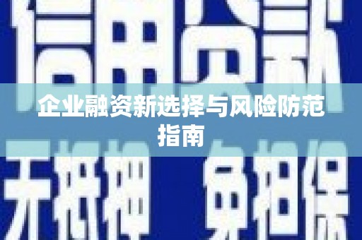 海兴企业融资新选择与风险防范指南