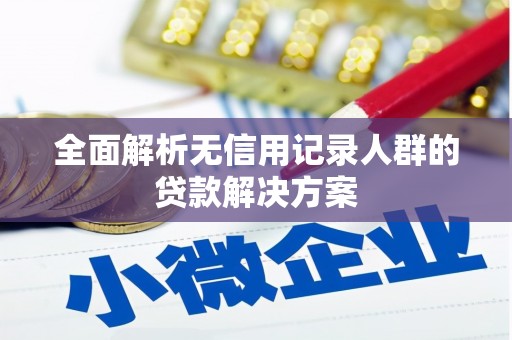 海兴全面解析无信用记录人群的贷款解决方案